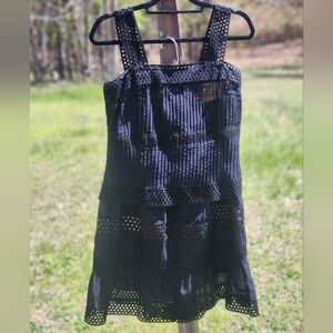 Akris Punto Bergdorf Goodman Sleeveless Eyelet 2 Piece Skirt Set 8